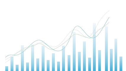 Transparent or png stock market investment trading graph growth.Trade business analytics graph and financial chart.Business trade analytics line graphs and financial chart investment. PNG chart