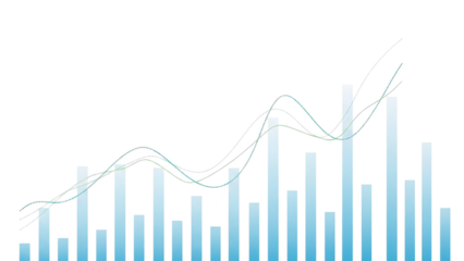 Transparent or png stock market investment trading graph growth.Trade business analytics graph and financial chart.Business trade analytics line graphs and financial chart investment. PNG chart