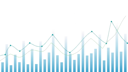 Transparent or png stock market investment trading graph growth.Trade business analytics graph and financial chart.Business trade analytics line graphs and financial chart investment. PNG chart