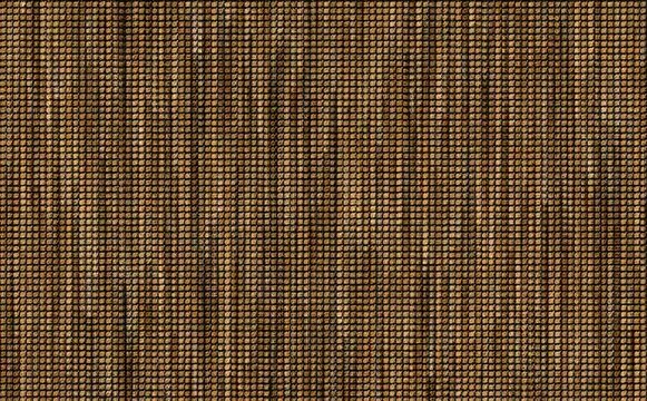 Brown abstract data stream or gold numeric matrix