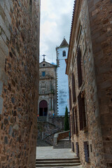 Obraz premium Cáceres detalles del casco antiguo 2026 patrimonio histórico en Extremadura, Cáceres old town details 2026 historic heritage in Extremadura Spain, Cáceres Altstadt Details 2026 historisches Erbe in Ex