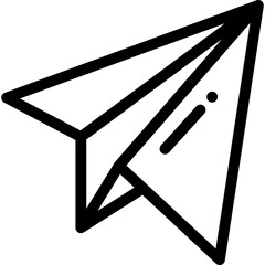 Paper Plane Icon Perfect for Messaging and Communication