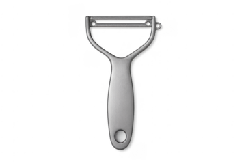 Stainless steel vegetable peeler kitchen utensil transparent background