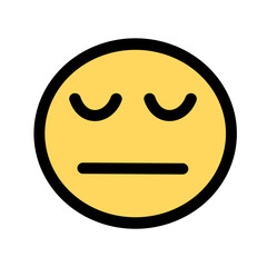 Obraz premium Funny emoticons with facial expressions