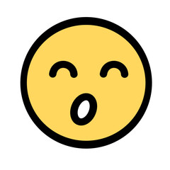 Fototapeta premium Funny emoticons with facial expressions