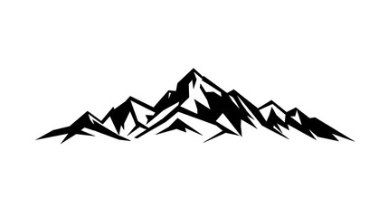 mountain landscape vector illustration