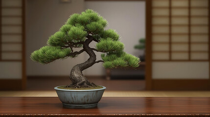 bonsai tree in a pot