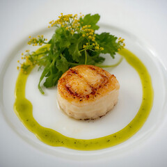 grilled salmon steak with rice