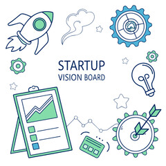 Startup vision board