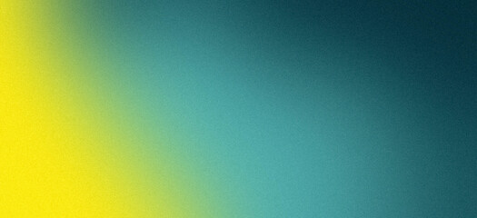Abstract grainy gradient background with yellow and teal tones, soft noise texture, modern minimal design backdrop