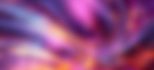 Abstract Grainy Multicolor Blur Gradient Background with Purple Pink Orange Soft Modern Design Banner Header