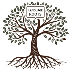 Language roots tree