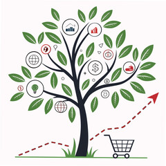 E-commerce growth tree