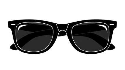 Stylish pair of black sunglasses with bold frame and reflective lenses for everyday lifestyle.