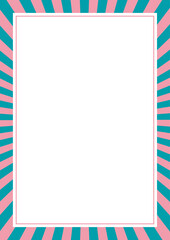 カラフルな放射透明フレームセット1