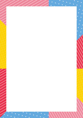 カラフルな放射透明フレームセット4