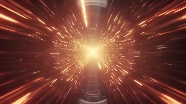 Interzone Sonic Wave Dynamic Light Burst with Motion Effect in Cosmic Background