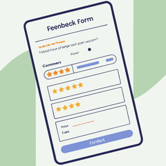 Feedback form on mobile device © Rabbi