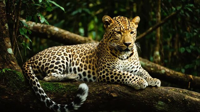 Leopard in jungle