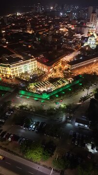 Baluarte de San Francisco Javier, Cartagena de Indias: Vista A&eacute;rea de Murallas y Centro Hist&oacute;rico | Aerial View of the Bastion, Historic Walls and Colonial City in Colombia.