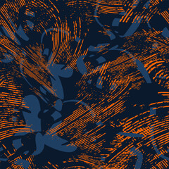 Urban seamless abstract pattern. Modern camouflage style with grunge tracks