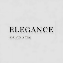 Fototapeta premium Elegance Simplicity.