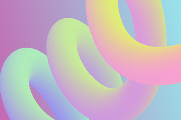 Obraz premium Abstract Pastel Gradient 3D Wave Background