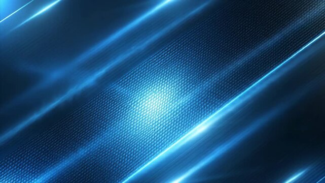 Dynamic blue light moving across textured surface with glowing streaks for abstract technological background
