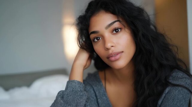 A beauty influencer demonstrating how to cover a blemish using color-correcting concealer, blending techniques visible on a 4K camera &mdash; makeup tips, blemish concealment, and beauty education