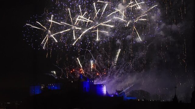Fireworks over Edinburgh Castle V2