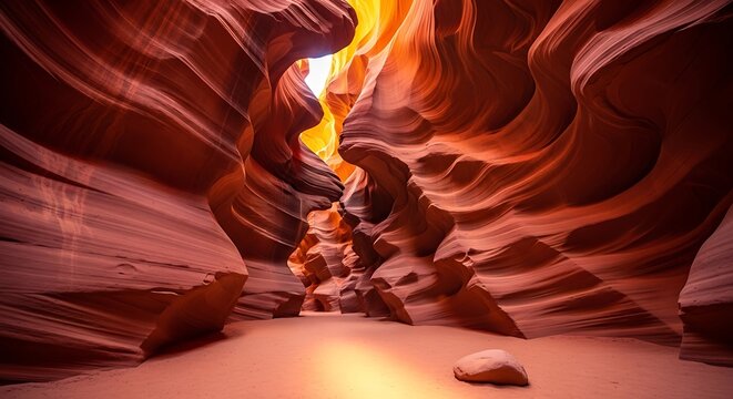 Canyon walls with Antelope. - Powered by Adobe