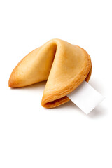 fortune cookie, white background