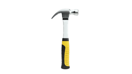 Claw Hammer with Yellow and Black Handle