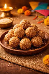 Homemade Tilgul Ladoo For Makar Sankranti Celebration