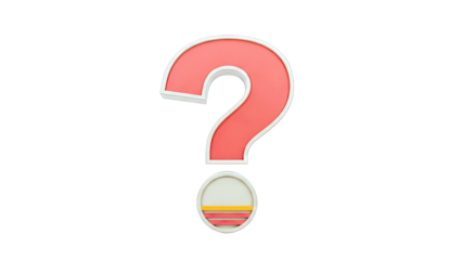 Red Question Mark Symbol