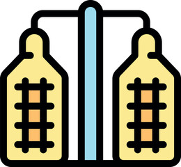 Grain silos preserving harvested crops, ensuring food security and efficient agricultural production © ylivdesign