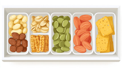 Efficient kitchen snack drawer organization for portion control and easy access