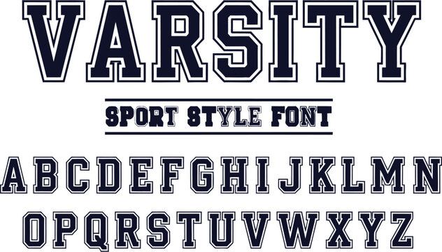 Adobe Textured Varsity Font and Numbers: Vintage Collegiate Alphabet with Stencil Effect for Sports Apparel and Retro Team BrandingIllustrator Artwork