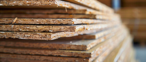 A stack of rough-textured, untreated wooden planks conveys naturalness and simplicity, making it an ideal backdrop for advertising eco-friendly products or woodworking workshops.