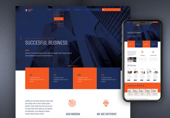 Website Design Layout for Business Company