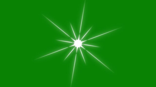 single star glitter, Twinkle Sparkling stars Shine animation on green screen. Glow twinkle movement timeline, Vector, looping animation, doodles style stars blinking effects with Alpha Channel.4k