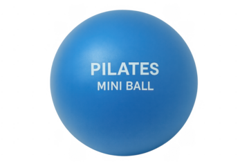 Blue pilates mini ball for fitness and exercise