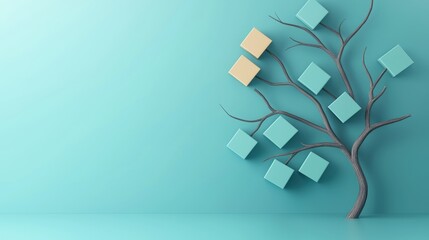 structure flowchart Decision Tree Digital decision tree with neatly arranged nodes and pathways, offering a clear representation of strategic choices and potential results.