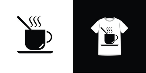 Vector hot coffee t-shirt design Fully Editable High Quality