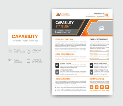 Capability Statement Template Design