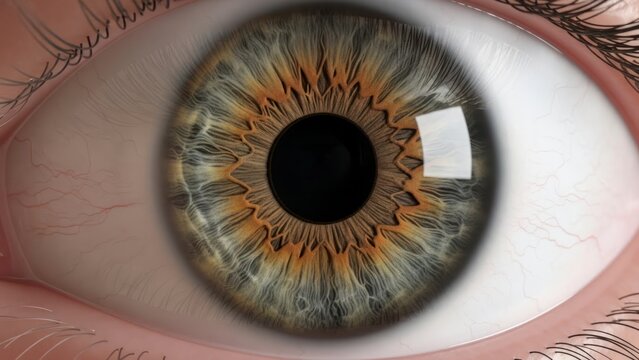 Close up of human eye.