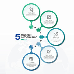 Infographic 5 process.