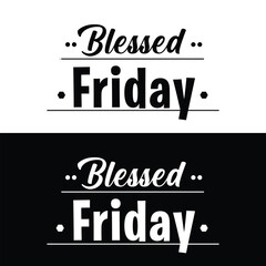 Blessed Friday Typography