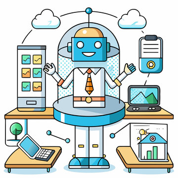 Ai robot managing multiple devices