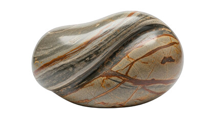 Polished Jasper Stone with Natural Veins and Swirls